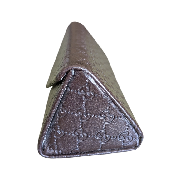 Gucci Trifold Sunglass Eyeglass Case Authentic Logo Embossed Original Gucci Case - Picture 7 of 9